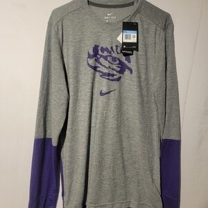 NIKE LSU TIGERS Official On Field  Long Sleeve Size Medium CI5818-051